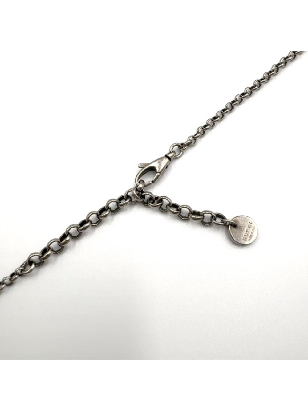 Gucci Interlocking Arabesque Silver Necklace - Picture 7 of 11